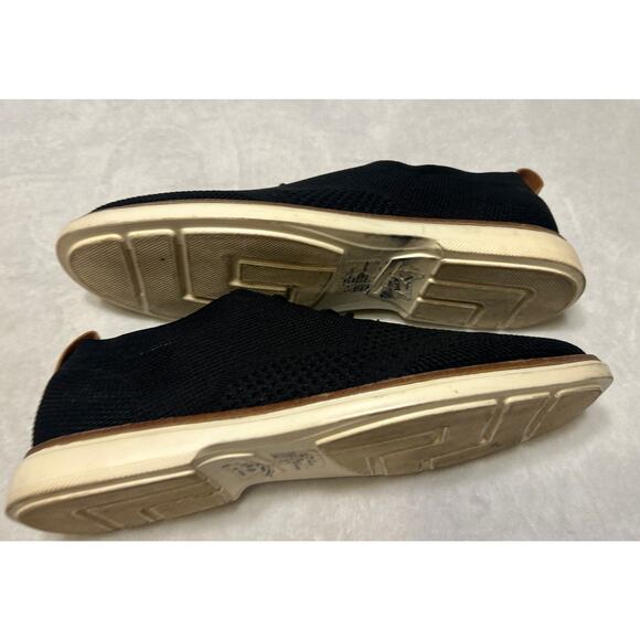 Bill Blass Men’s Shoes Size 9.5 Black White Sneakers Knit Casual Lace Up Foam - Picture 6 of 9